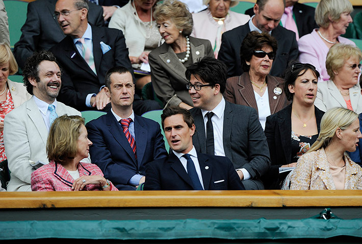 Wimbledon day 12: Celebrities at Wimbledon 2012