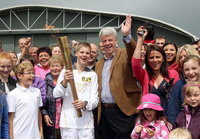 Olympic flame: Andrew Lansley, Secretary of State for Health 
