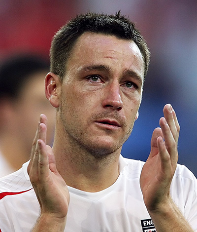 Tearful men: John Terry