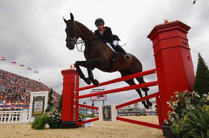 Female olympic medalists: Kristina Cook riding Miner Frolic