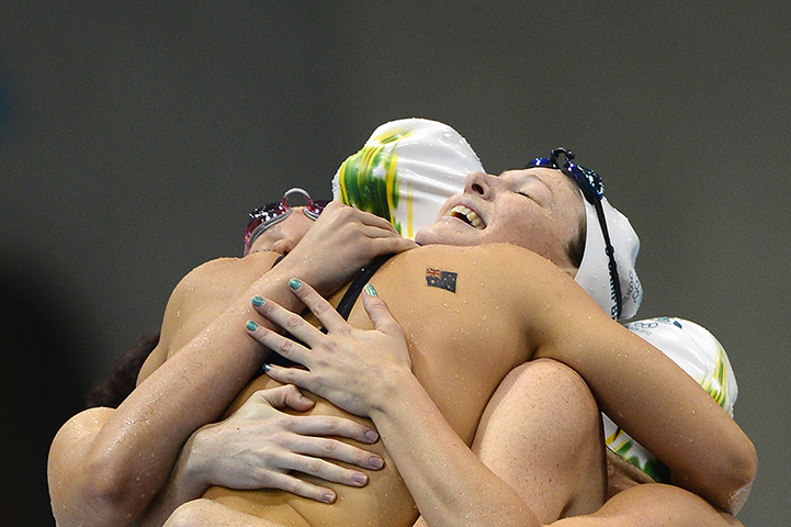 Olympic reactions: Australia women's 4 x 100m freestyle relay