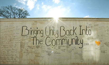 Wall with positive grafitti