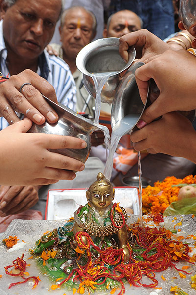  Janamashtmi festival : Janmashtami is the festival marking the birth of Hindu God Krishna.