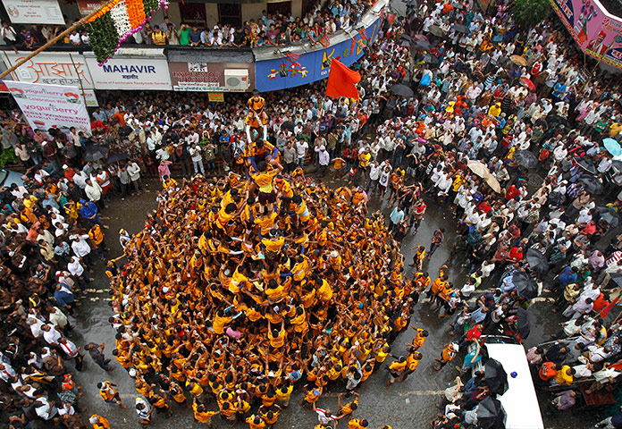  Janamashtmi festival : Janmashtami is the festival marking the birth of Hindu God Krishna.