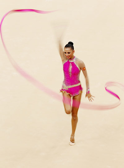 floor gymnastics: Daria Dmitrieva from Russia