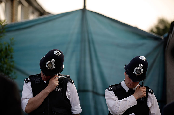 24 hours: Police officers guard the home of grandmother of Tia Sharp