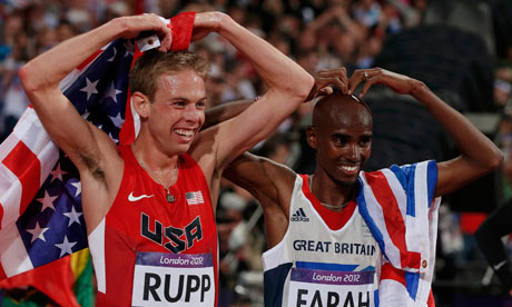 Mo Farah and Galen Rupp