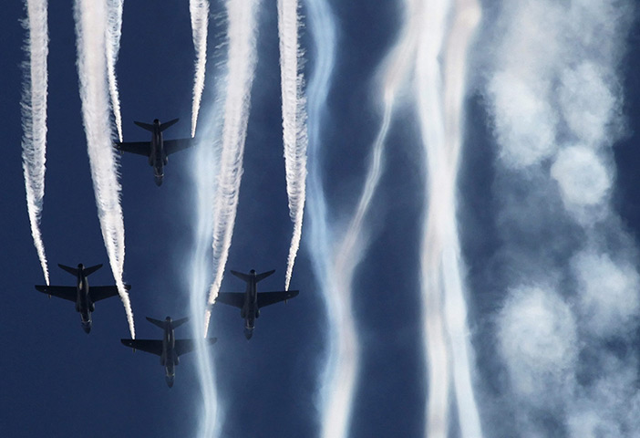 24 hours in pictures: An aerobatic team of the Air Force from Finland