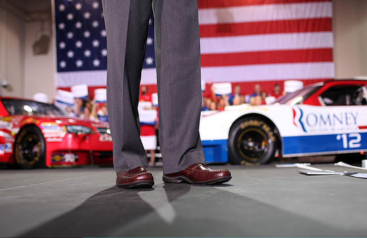 24 hours in pictures:  Paul Ryan speaks during a campaign rally in Mooresville