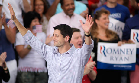 Presidential Candidate Mitt Romney Campaigns with His Vice Presidential Pick Rep. Paul Ryan