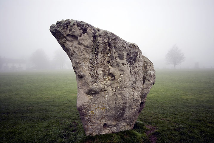 Story of British Art: One of the standing stones at Avebury