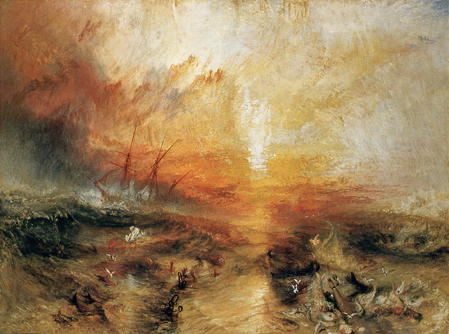 Story of British Art: The Slave Ship painted in 1840 by Joseph Mallord William Turner