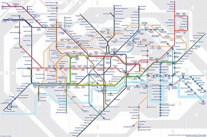 Story of British Art: The standard London Underground map designed by Harry Beck
