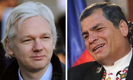 Julian Assange and Rafael Correa