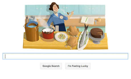 Julia Child Google doodle