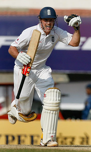 Strauss 100 tests: the tenth England player to score two hundreds in the same test.