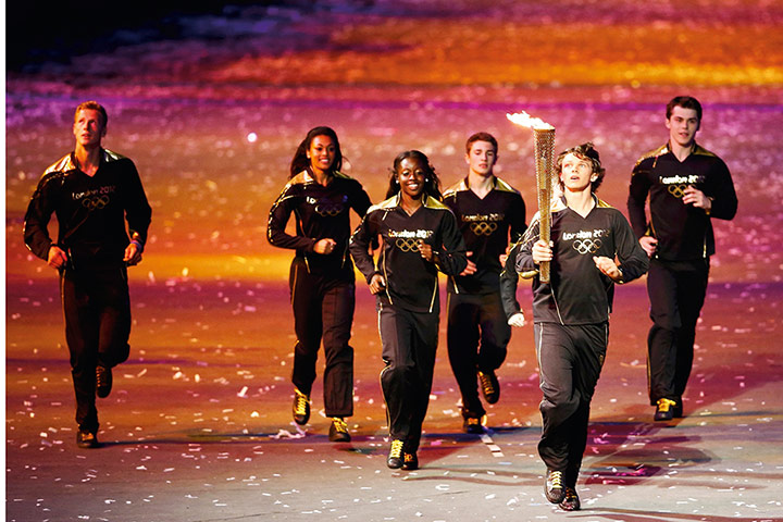Olympics round-up: seven young athletes carry the Olympic flame