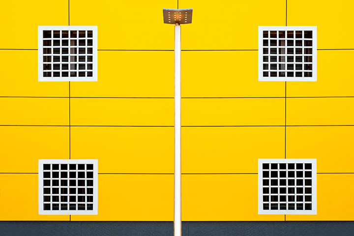 Your Pictures: Square: Yellow house with white square windows