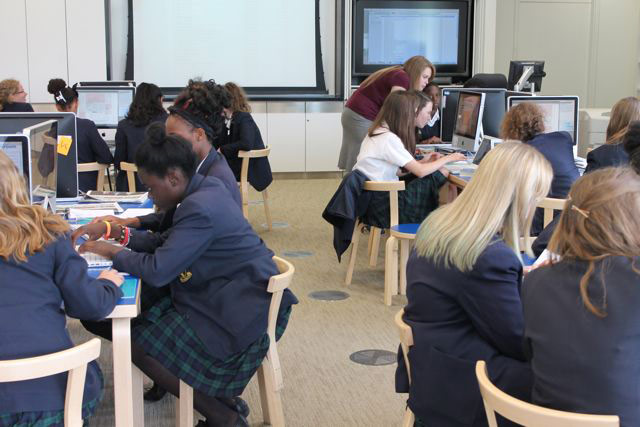 Secondary workshop: Education Centre - class is set off