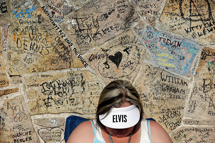 24 hours in pictures: Elvis Presley fan Adrian Corneliu