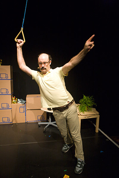 Edinburgh Festival: Comedian Sam Simmons in his show at The Gilded Balloon