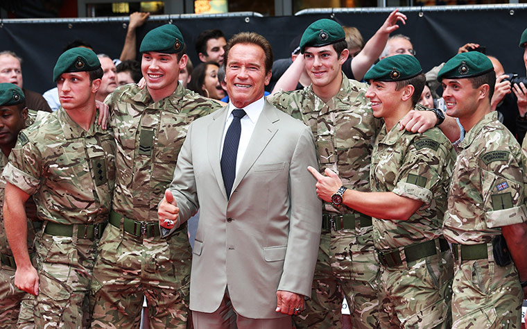 Week in film: Arnold Schwarzenegger attends The Expendables 2 UK film premiere
