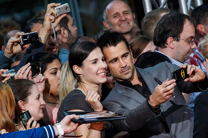 Week in film: Colin Farrell takes a picture of himself with a fan 
