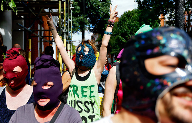 Week in music: Supporters of Russian music group Pussy Riot