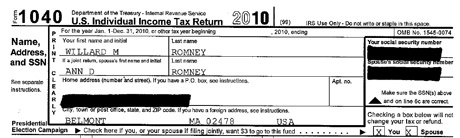 Mitt Romney's 2011 tax return