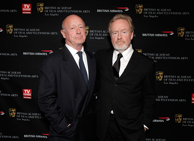 Tony Scott: Producer and director Tony Scott, left, with his brother