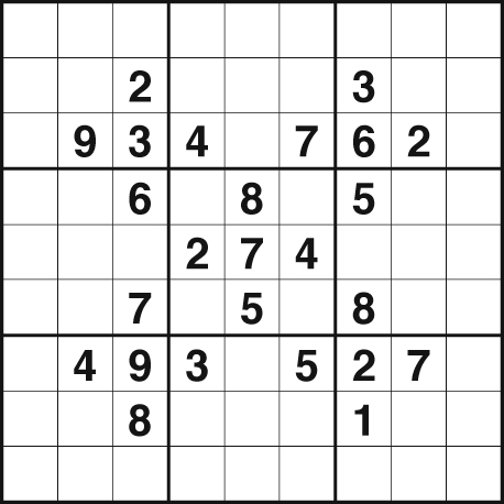 Sudoku Printable Puzzles on Fill The Grid So That Every Row  Every Column And Every 3x3 Box