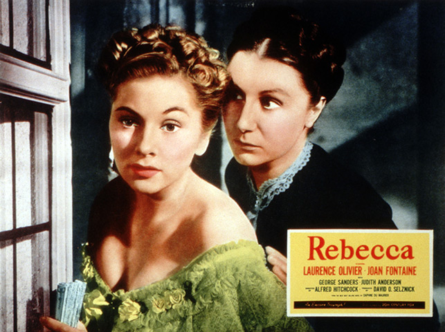 Hitchcock fashion: Rebecca, 1940, starring Joan Fontaine, left, and Judith Anderson