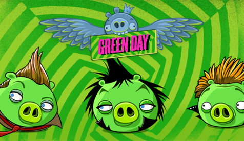Angry Birds on Green Day Will Appear In Angry Birds Friends As Pig Characters