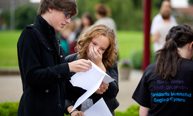 GCSE results day 2012