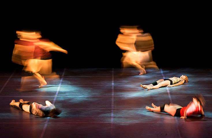 Edinburgh Festival: A scene from Ballet Preljocaj's Helikopter