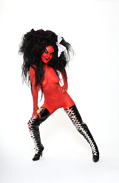 Meltdown: Kembra Pfahler of glam-punk band the Voluptuous Horror of Karen Black