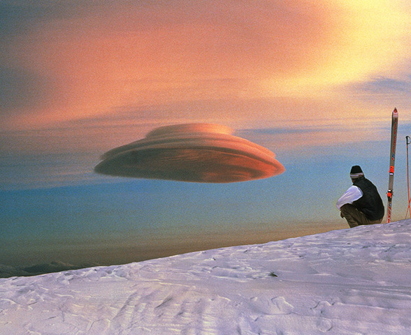 Clouds: Lenticular cloud, Mauna Kea, Hawaii