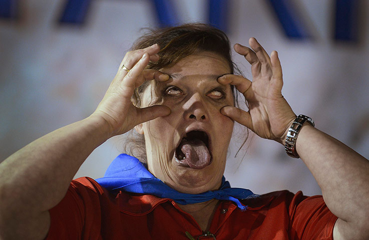 Ugly faces competition: Ugly faces competition in Bilbao