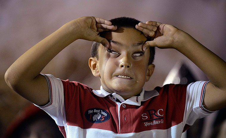 Ugly faces competition: Ugly faces competition in Bilbao