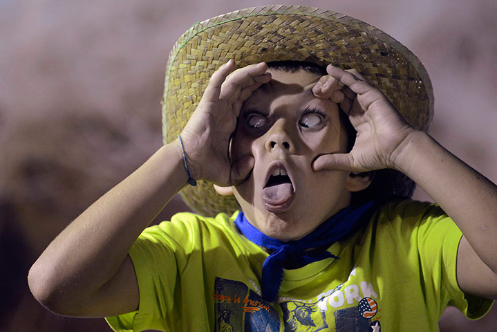 Ugly faces competition: Ugly faces competition in Bilbao