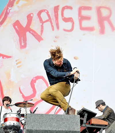 Reading and Leeds : Kaiser Chiefs perform at the Leeds fesitval