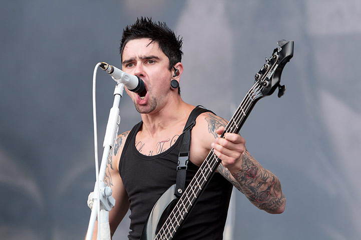 Reading and Leeds : Jason James of Bullet For My Valentine