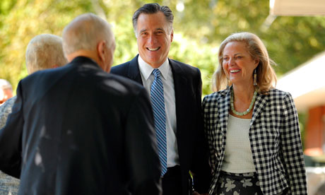 mitt romney wife quote stiff: Mitt Romney and his wife, Ann,