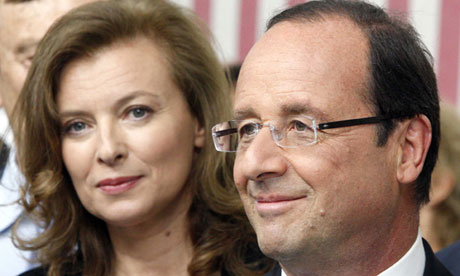 Francois Hollande and Valerie Trierweiler