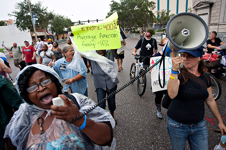 RNC Protest: Megaphone chanting