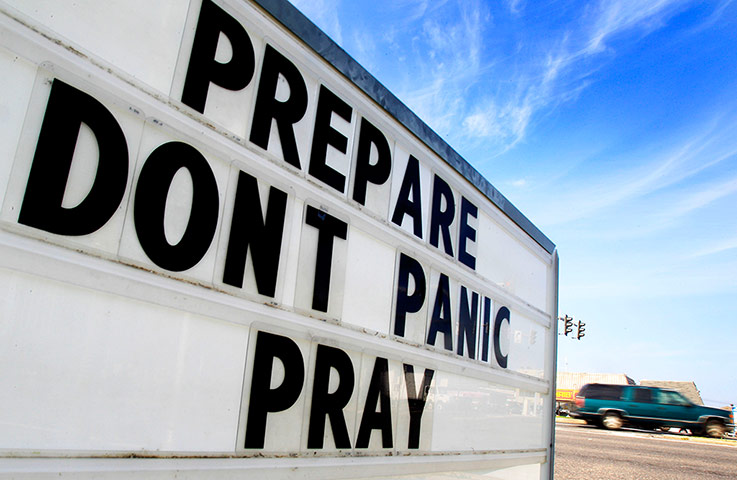 Tropical storm Isaac: Prepare, Don't Panic, Pray