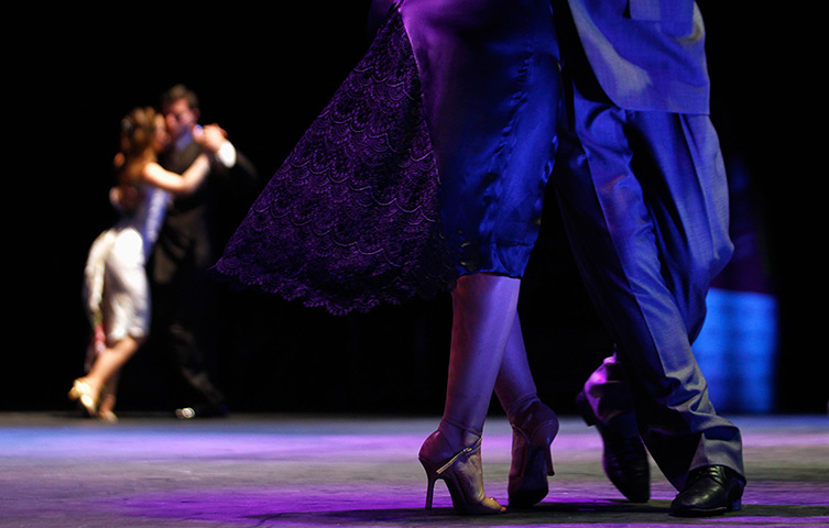 World tango championships: Couples dance during the Salon style Tango World Championship final