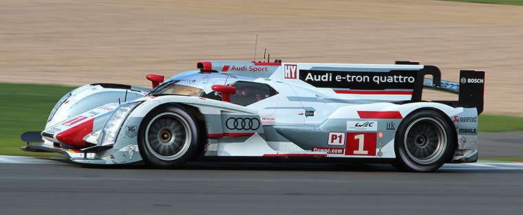 silverstone: The Audi Hybrid was unable to sustain its early lead