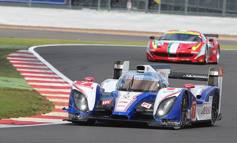 silverstone: The Toyota TS030 Hybrid took over the lead from Audi