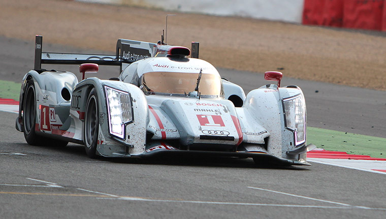 silverstone: Marcel Fassler, Andre Lotterer and Benoir Treluyer bring the Audi home